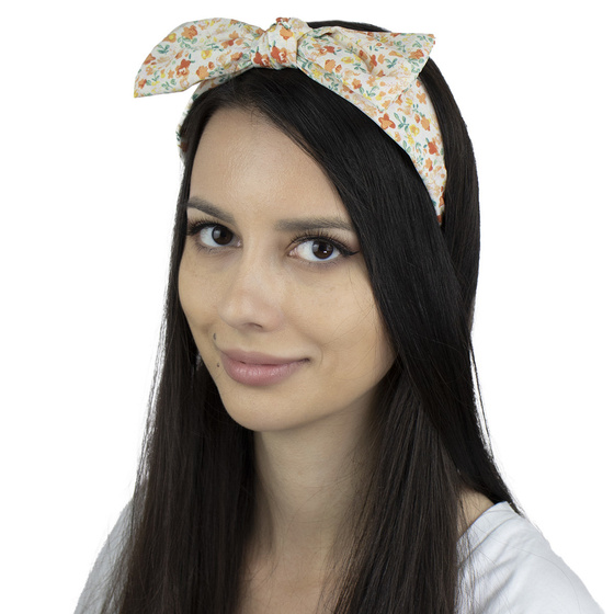 OPASKA do włosów KWIATY węzeł kokarda SUPEŁ