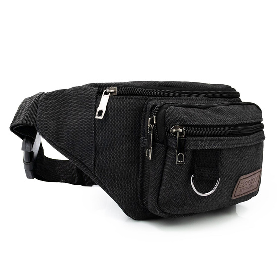 Alessio NERKA Torebka SASZETKA BIODRÓWKA męska POJEMNA z paskiem