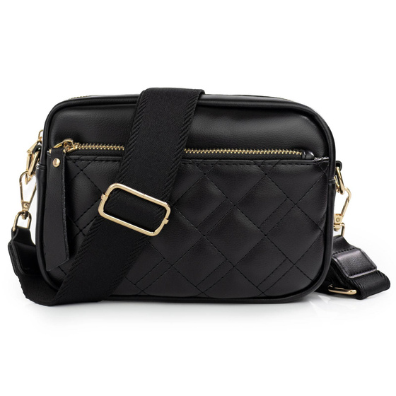 Alessio TOREBKA Damska CROSSBODY PIKOWANA na ramię PASEK QUILTED