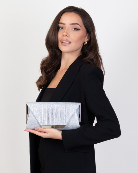 Torebka damska KOPERTÓWKA wizytowa ŁAŃCUSZEK wieczorowa elegancka