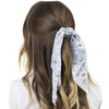 GUMKA do włosów APASZKA scrunchies kwiaty BŁĘKITNA
