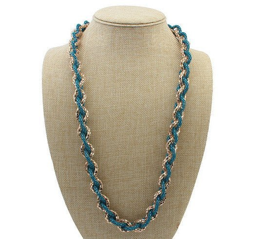 NASZYJNIK TWISTED TURQUOISE