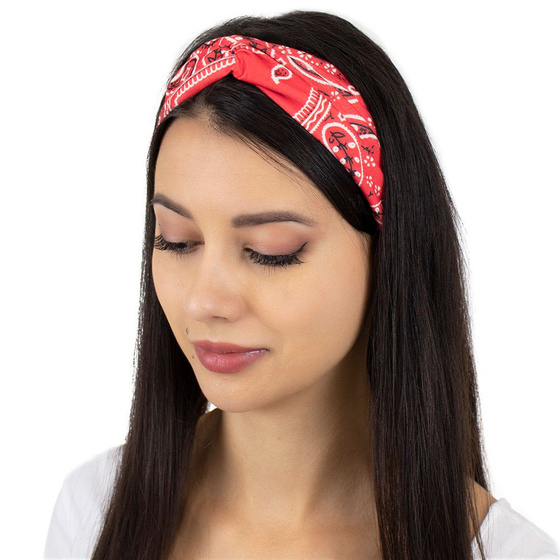OPASKA DO WŁOSÓW pin up na głowę BANDAMKA turban szeroka