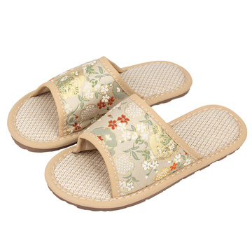 KAPCIE damskie Alessio domowe KWIATY Lekkie Miękkie FOLK r. 40-41