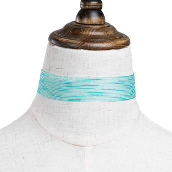 Choker matowy jasny turkusowy