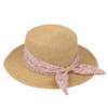 KAPELUSZ DAMSKI Alessio słomkowy boho lato plaża KOKARDA słomiany