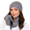 Alessio KOMPLET CZAPKA + KOMIN + RĘKAWICZKI DOTYKOWE ciepły POLAR ZIMOWY