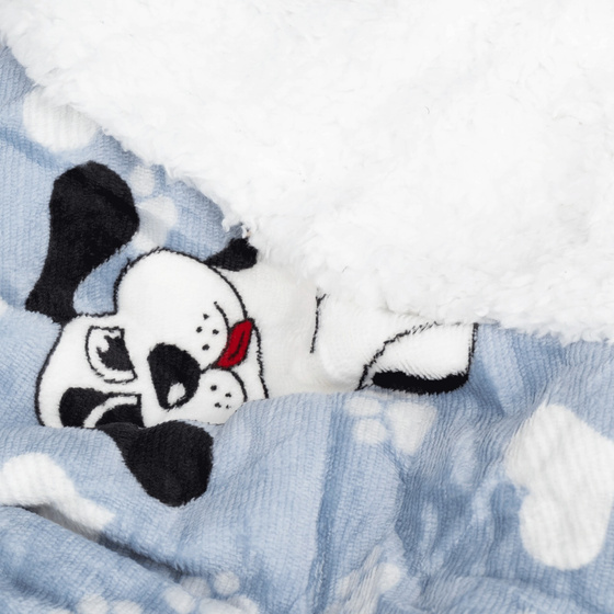 KOCOBLUZA KOC BLUZA CIEPŁA 2w1 GRUBA XXL FUTRZAK POLAR z kapturem OVERSIZE