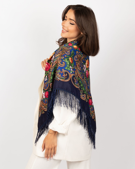 CHUSTA Ludowa Alessio GÓRALSKA Folk KWIATY DUŻA