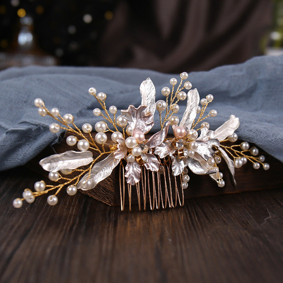 OZDOBA ŚLUBNA do włosów DAMSKA GRZEBYK perełki ŚLUB
