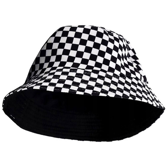BUCKET HAT czapka dwustronna KAPELUSZ kratka