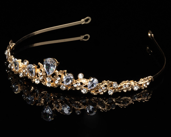 Ozdoba ŚLUBNA korona damska kryształ TIARA DIADEM ślub elegancka