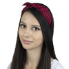 OPASKA do włosów PIN UP czerwona KRATA kokarda