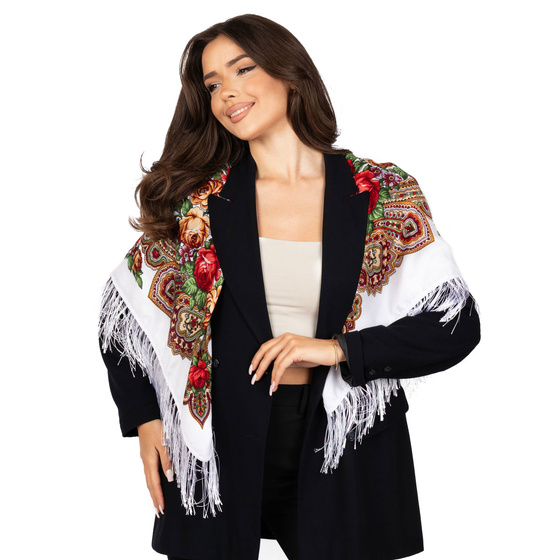 CHUSTA Ludowa Alessio GÓRALSKA Folk KWIATY DUŻA