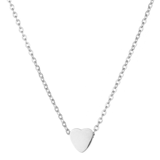 Naszyjnik SERCE delikatny STAL SZLACHETNA 316L