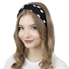 OPASKA DO WŁOSÓW czarna PIN UP bandamka KROPKI