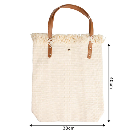 TOREBKA DAMSKA na ramię TORBA duża BOHO shopper pojemna PLAŻOWA