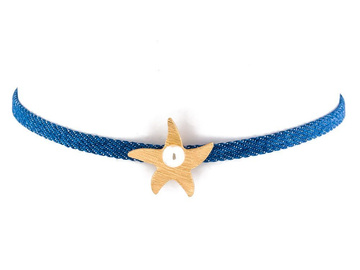 Choker NASZYJNIK drobny rozgwiazda