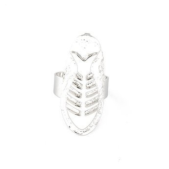 Pierścionek na paznokieć fish silver