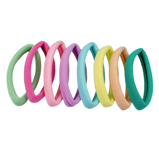 Zestaw gumek GUMKI kolorowe 8 sztuk frotki