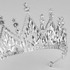 DIADEM Korona Tiara MISS GLOW ŚLUBNY srebrny cyrkonie KRYSZTAŁY