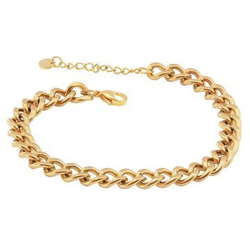 Bransoletka ŁAŃCUCH gold STAL SZLACHETNA POZŁACANA