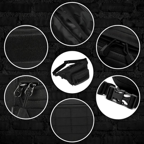 Alessio SASZETKA NERKA biodrówka TAKTYCZNA SURVIVAL XXL POJEMNA