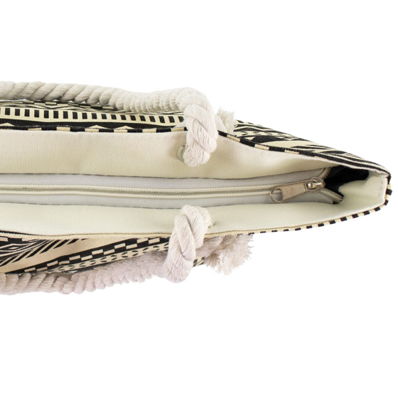 TORBA damska duża PLAŻOWA koszyk shopper LATO na ramię pojemna AZTEK