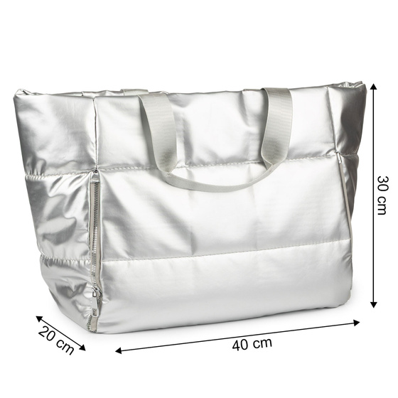 TOREBKA Damska Alessio PIKOWANA TORBA KLASYCZNA Shopper QUILTED