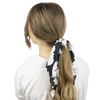 GUMKA DO WŁOSÓW scrunchies APASZKA kokarda CZARNA