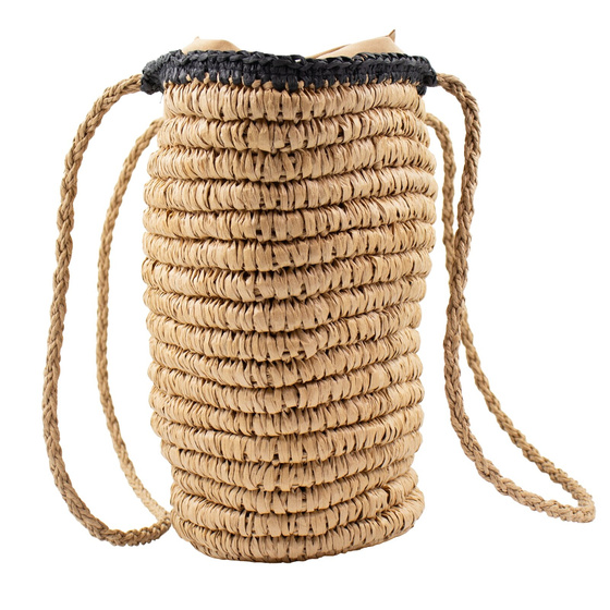 TOREBKA damska DUŻA SŁOMKOWA pleciona na ramię TORBA PLAŻOWA koszyk