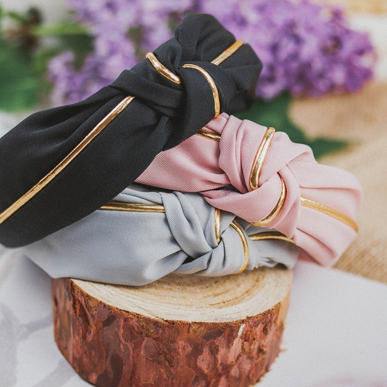 OPASKA DO WŁOSÓW supeł WĘZEŁ sztywna turban PIN UP