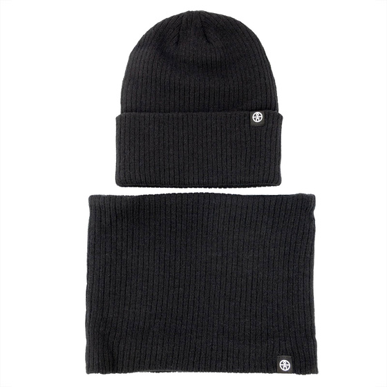 Alessio KOMPLET CZAPKA + KOMIN + RĘKAWICZKI DOTYKOWE ciepły POLAR ZIMOWY