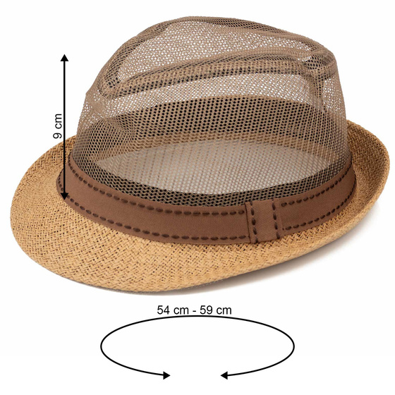 KAPELUSZ Alessio MĘSKI damski PLECIONY lato HAWANA letni PANAMA