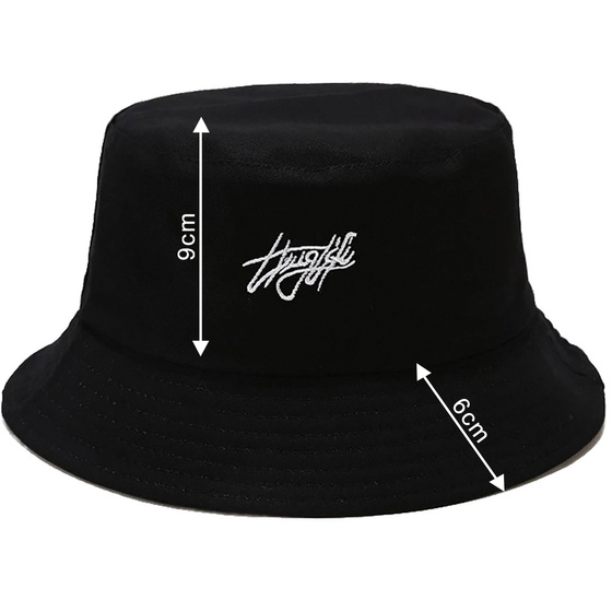 BUCKET HAT czapka dwustronna napis KAPELUSZ rybacki