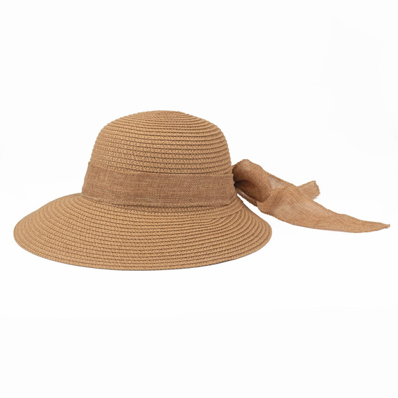 KAPELUSZ DAMSKI Alessio słomkowy boho lato plaża słomiany KOKARDA