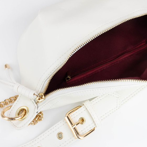 NERKA SASZETKA TOREBKA damska na RAMIĘ POJEMNA CROSSBODY ZŁOTY ŁAŃCUCH