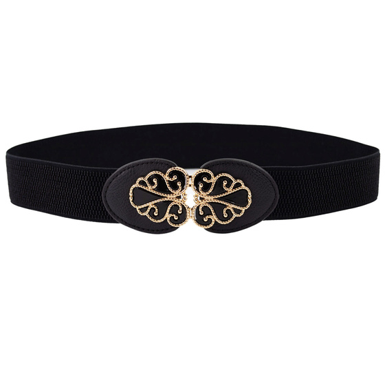 Pasek DAMSKI elastyczny PAS gumowy SZEROKI klamra