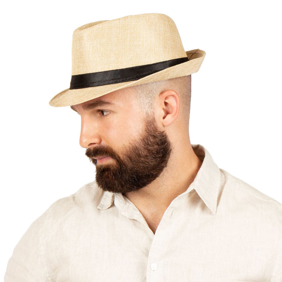 KAPELUSZ Alessio MĘSKI PLECIONY lato HAWANA letni PANAMA rozmiar 59-60