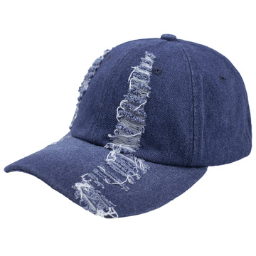 Czapka z DASZKIEM kaszkietówka jeansowa VINTAGE