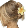 KLAMRA szczęka duża SPINKA do włosów KWIAT kwiatek HAWAJSKA KWIAT PLUMERII