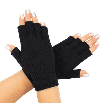 RĘKAWICZKI bez palców MITENKI krótkie gładkie