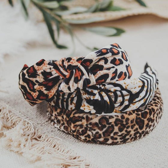 OPASKA DO WŁOSÓW węzeł PANTERKA turban PIN UP