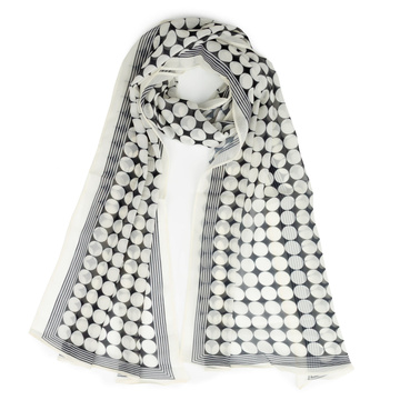 APASZKA CHUSTA DAMSKA Alessio na szyję chustka gawroszka ZWIEWNA GROSZKI