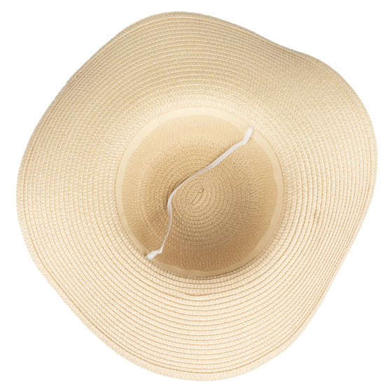 KAPELUSZ plażowy Alessio DAMSKI SŁOMKOWY kokarda letni SŁOMIANY DUŻE RONDO