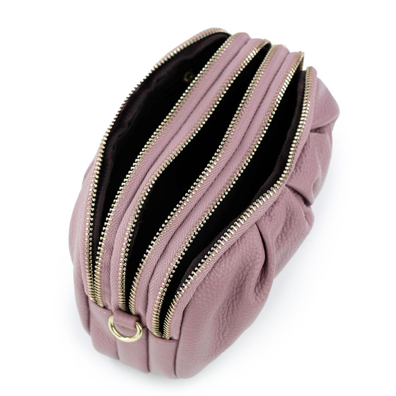 Alessio TOREBKA Damska na ramię CROSSBODY mała SKÓRA NATURALNA