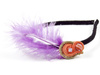 OPASKA do włosów Z PIÓREM fioletowym SUTASZ KORAL