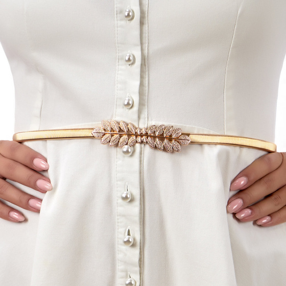 PASEK sprężynka damski ELASTYCZNY do sukienki