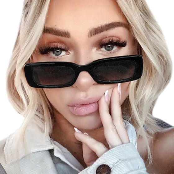 OKULARY PRZECIWSŁONECZNE damskie PROSTOKĄTNE retro