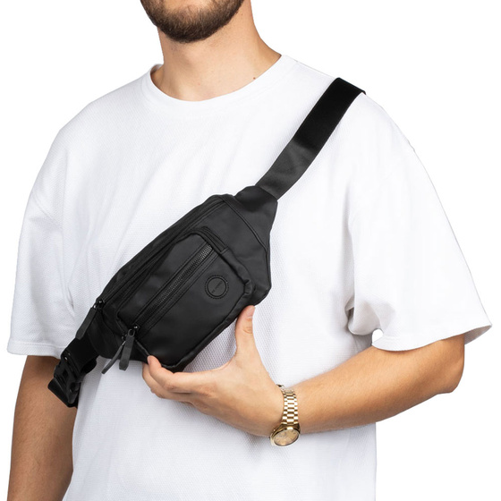 Alessio SASZETKA Torebka BIODRÓWKA NERKA męska POJEMNA TOP JAKOŚĆ